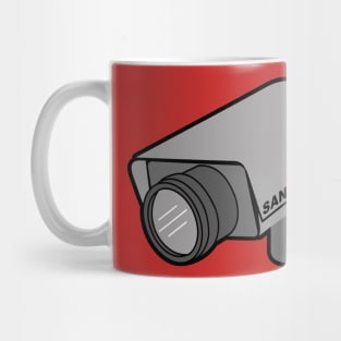 he knows when you are sleeping (santa cam 2000) Mug